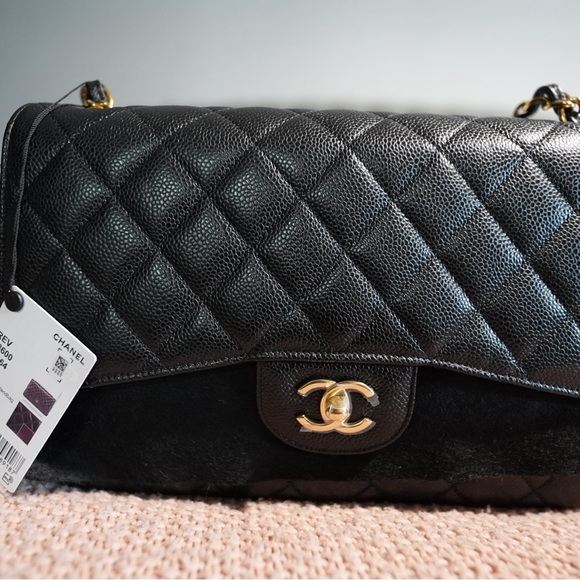 Chanel Large Grained Classic Flap Bag - Picture 10 of 14